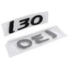 CMQW3 3d Abs Chrome Black Logo I30 Emblem Letters Nameplate Sticker Car Trunk Badge For Hyundai I30 Sticker Accessories