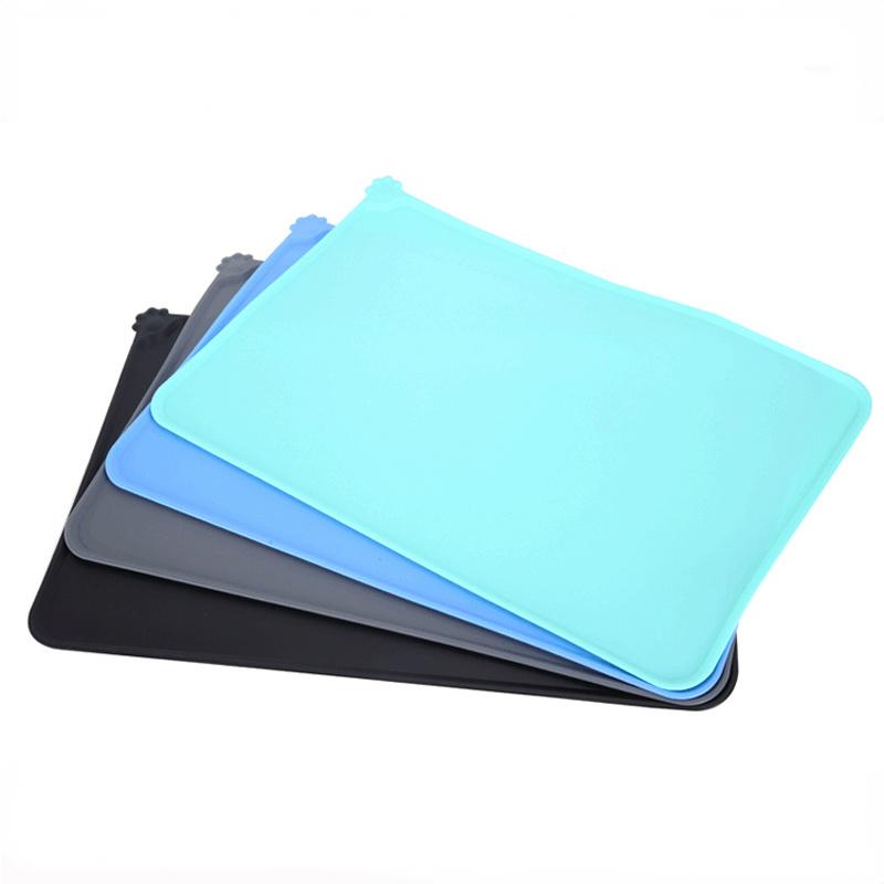 Pet Feeding Silicone Mat Non Slip Puppy Food Placemat Waterproof Car Pet Dog Pad