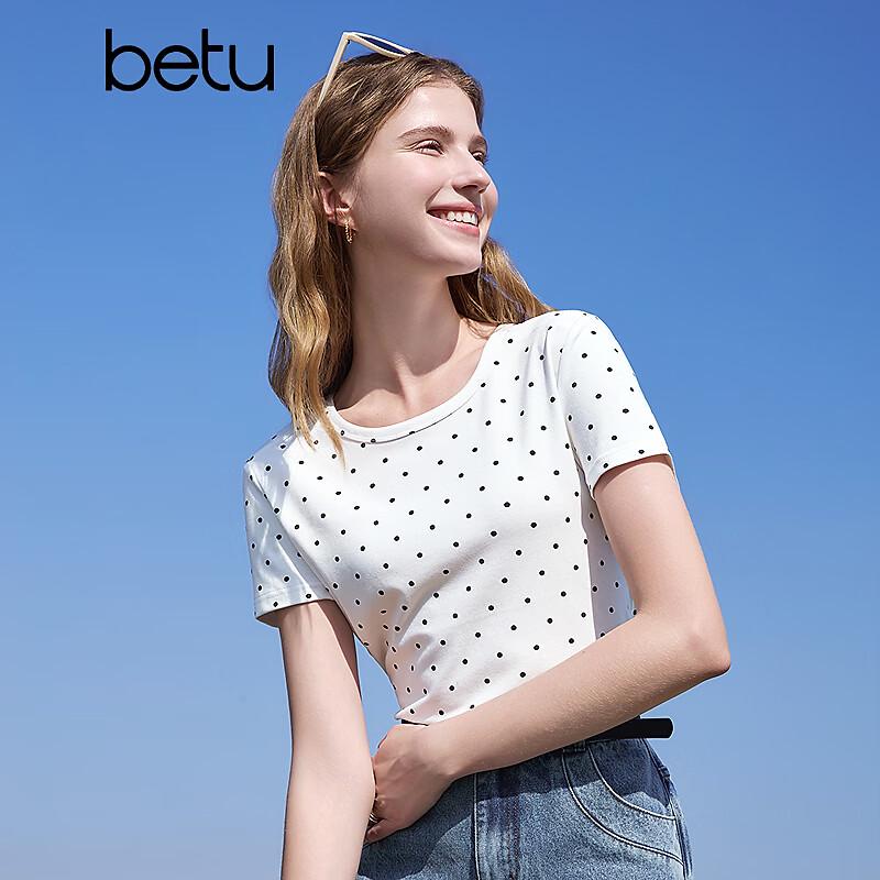 Betu Women's Polka Dot Short Sleeve T-shirt