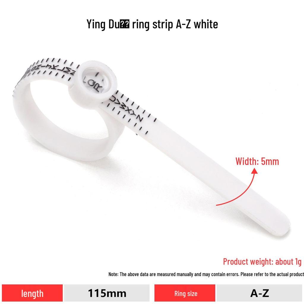 Adjustable Ring Sizer Belt for Finger Measurement