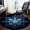 1PC Winter Fantasy Office Round Area Rug, Mat Suitable For Office, Under Office Chairs Bedroom Living Room Home Decor, Room Deco