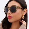 Retro Large Frame Fashion Sunglasses High-class Sense of Street Beat Personality UV Protection Glasses Women's Sunglasses
