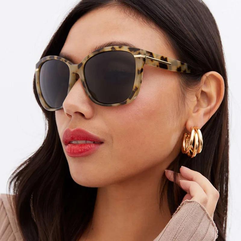 Retro Large Frame Fashion Sunglasses High-class Sense of Street Beat Personality UV Protection Glasses Women's Sunglasses
