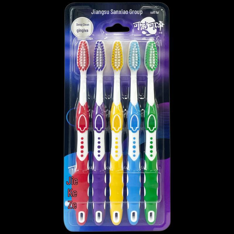 Ke Jie Ke Jing Soft Bristle Toothbrushes (5-Pack)