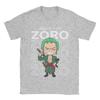 Pirate Hunter Zoro T Shirt Mens  Cotton Novelty TShirts Round Collar Ones Pieces Tees Short Sleeve Tops Printed