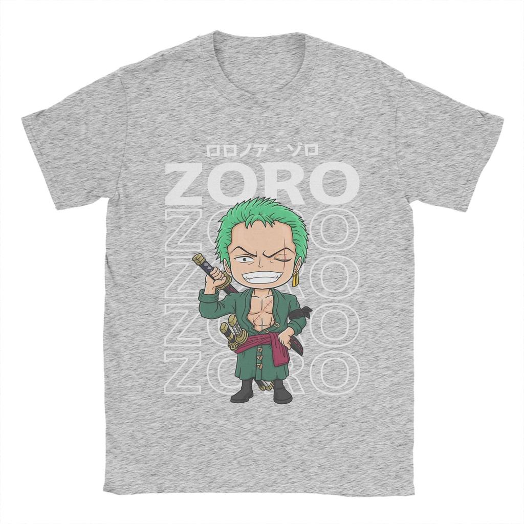 Pirate Hunter Zoro T Shirt Mens Cotton Novelty TShirts Round Collar Ones Pieces Tees Short Sleeve Tops Printed