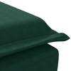 Massage Chaise Lounge with Neck Roll Dark Green Velvet