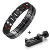 Fashion Jewelry Healing FIR Magnetic Bracelets Titanium Bio Energy Bracelet for Men Blood Pressure Accessory Wristband