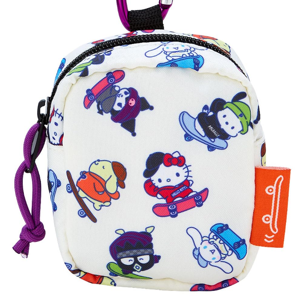 Sanrio Pouch with Carabiner (Skateboard) Sanrio Characters 810487