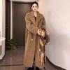 Winter New Suit Collar Lamb Wool Coat Women's Thickened Fur Integrated Long Fur Loose Coat Over the Knee