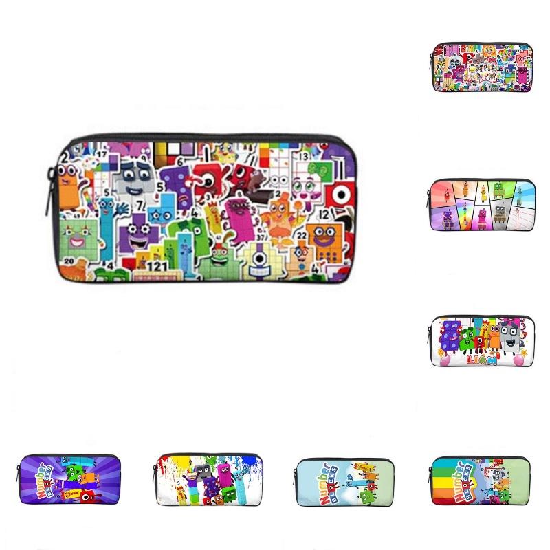Sac à Dos Double Épaule et Bandoulière Numberblocks Avec Trousse Parfait Cadeau Pour Anniversaires