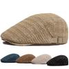 1pc Old Money Style Breathable Straw Berets for Men Women Spring Summer Sun Artist Painter Beret Hat Adjust Flat Cap Newsboy Cap