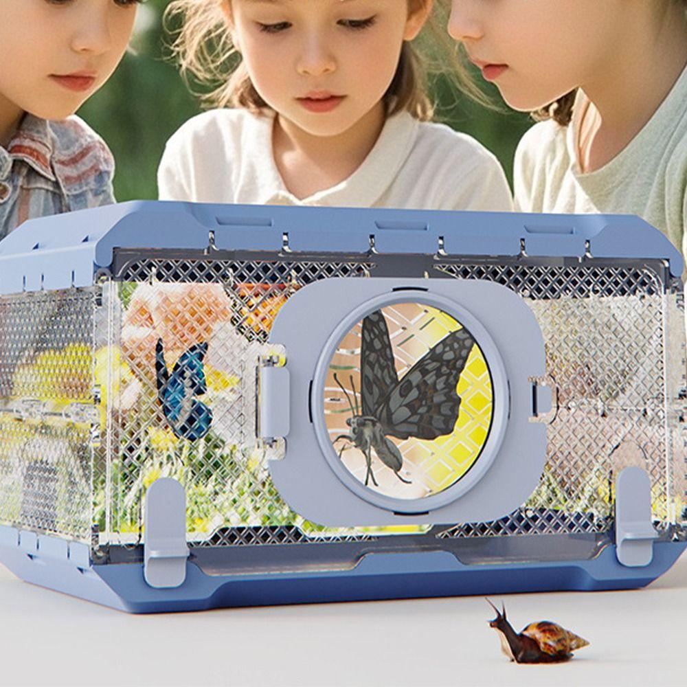 Waterproof Portable Hamster Cage Transparent Pet Observation Box Kindergarten Science Toy