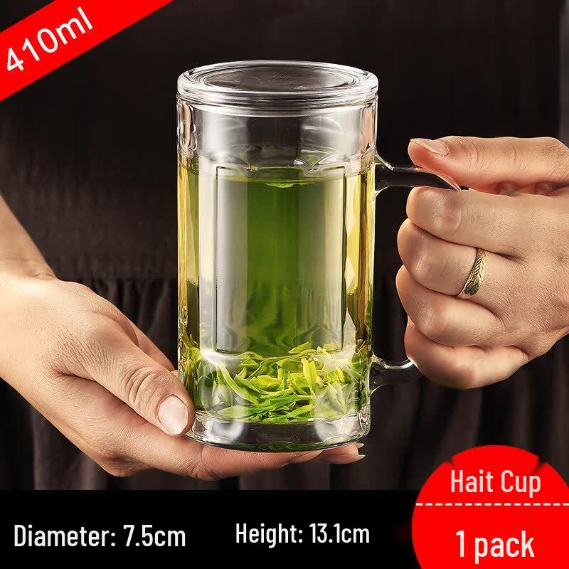 Tempered Glass Mug with Handle