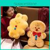 Man Christmas Gingerbread Plush Rabbit Toy Stuffed Animal Doll Xmas Decor Home