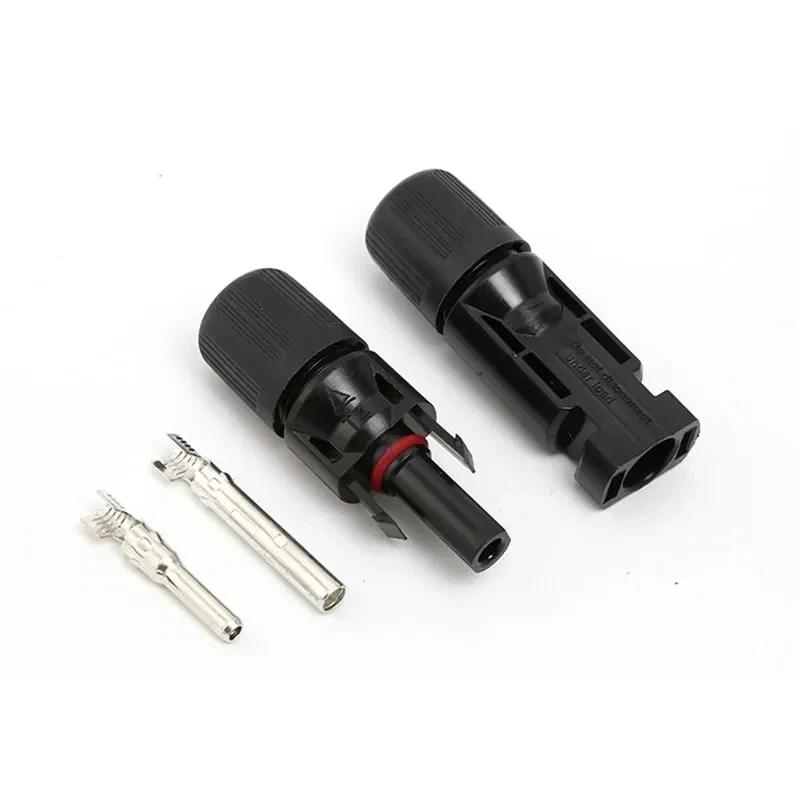 600/400/200/100/40/20/10Pcs Solar Connectors PV Plugs 1000V 30A Solar Panel Connector Kit Available for PV/MC Cables 2.5/4/6mm²