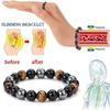 Damen Lymphatisches Entgiftungsarmband Tigerauge Hämatit Natursteinarmband Herren Gewichtsverlustarmband Gesundheits Schmuck