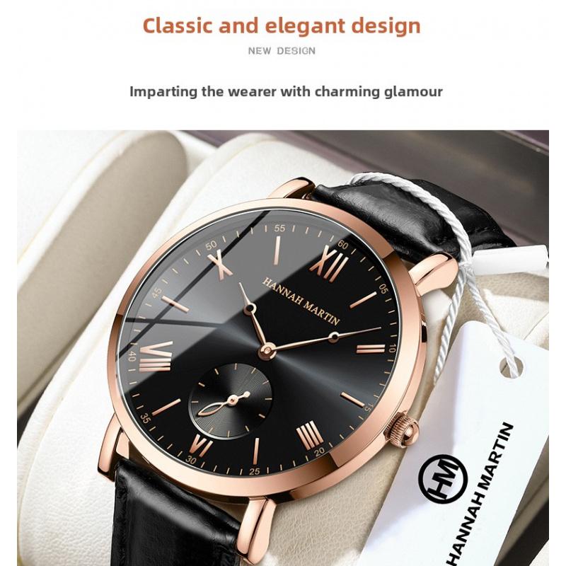 Neue Stil Uhr Zweieinhalb Zeiger Lässig Business Damen Lederarmband Armbanduhr Elegante Damenuhr