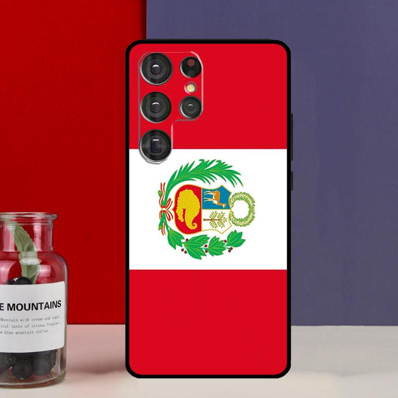 Peru Flag Case For Samsung Galaxy S21 S22 S23 Ultra Plus S8 S9 S10 Note 10 20 Ultra S21 FE S20 FE Cover