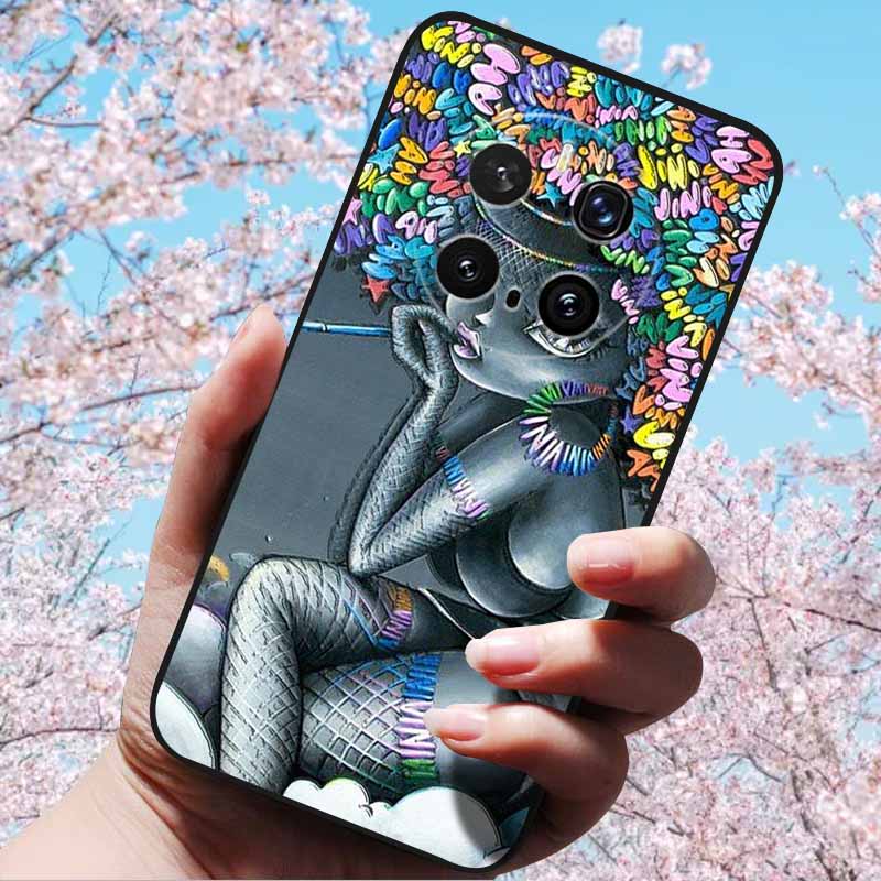 For Honor Magic7 Pro / Magic7 5G Cases 3D Relief Flower Emboss Soft Silicone For Magic7 Pro  Magic 7 3D Cartoon Back Cover Cases Honor Magic7