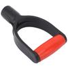 Shovel D Grip Handle 32mm Inner Diameter Silicone Grip Reinforcement Snow Shovel Handle Replacement for Digging Raking