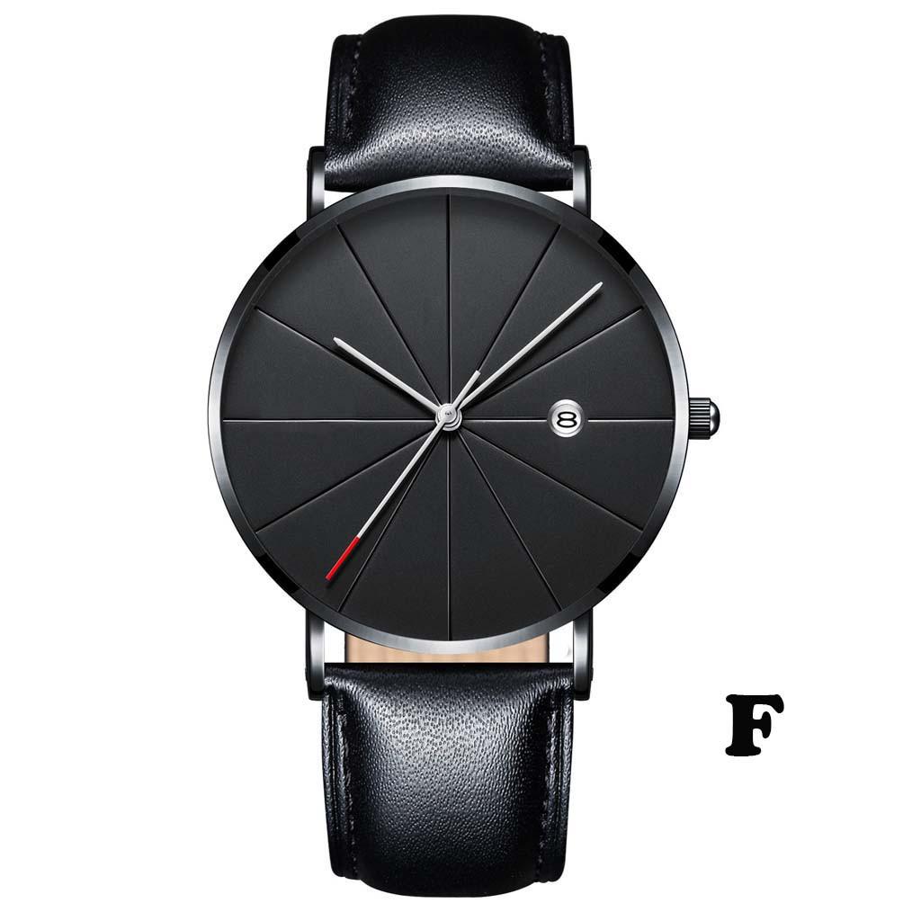 And Unobtrusive Business Leather Strap Casual Men s Quartz Watch
