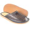 Brown Men's Slippers with Holes On the Upper, Airy Men's Slippers 41
