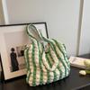 Yogodlns Sommer Stripe Bobleveske For Kvinner Godterifarge Skulderveske Shopping Tote Håndveske Jenter Armhuleveske Pung