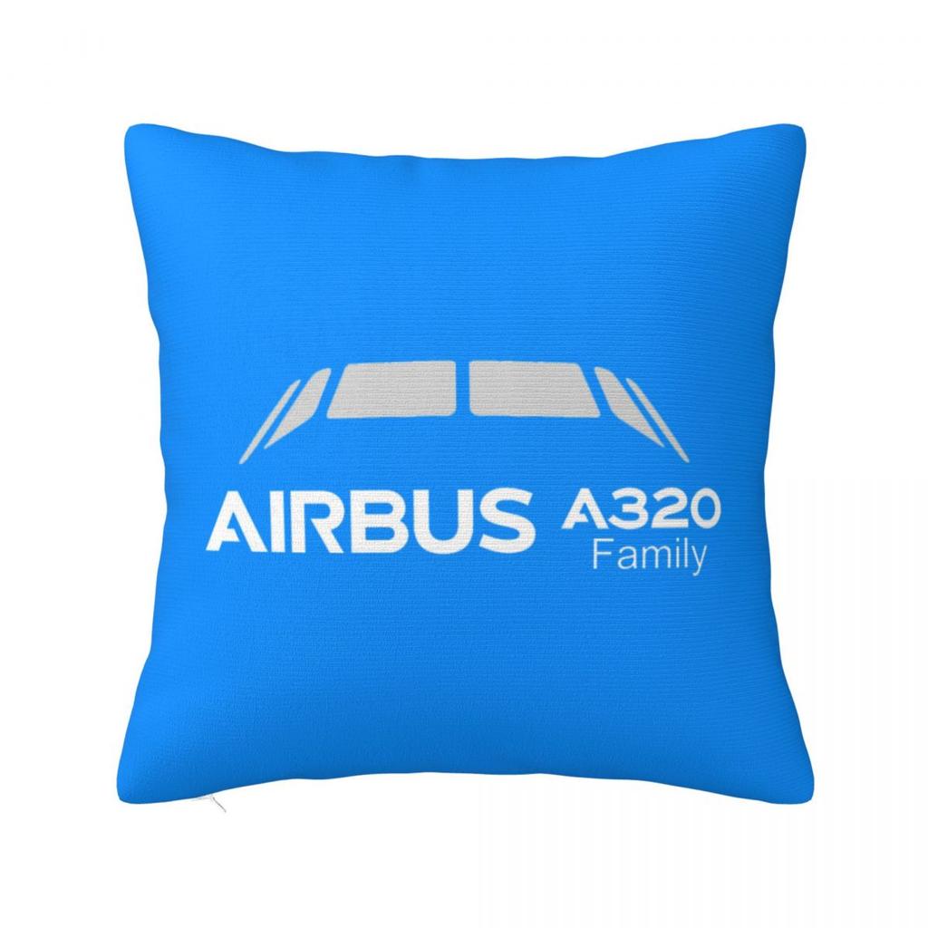 A320 Family Square Pillowcase Cushion Cover Pillow Case Throw Pillow Cover for Home Sofa Living Room