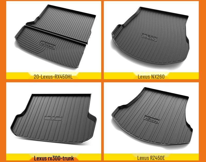 Lexus Trunk Mat: Odorless, Non-Slip, Waterproof TPE Car Storage Mat
