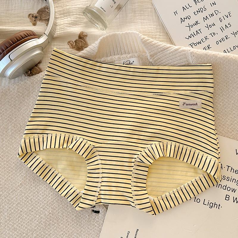 Mädchen Frühling und Herbst Vintage Baumwolle 10 Antibakteriell Verlängerter Schritt Spurlos Vollhüftiger Slip