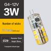 G4 12V LED High Brightness Small Bulb - Low Voltage Crystal Vanity Light