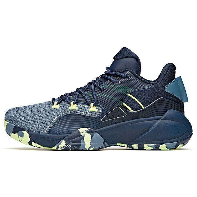 

Anta Trendy Sports Non-Slip Wear-Resistant Mid-Top Basketball Shoes Men Sneaker Coastal-Blue 112111609-5 44.5