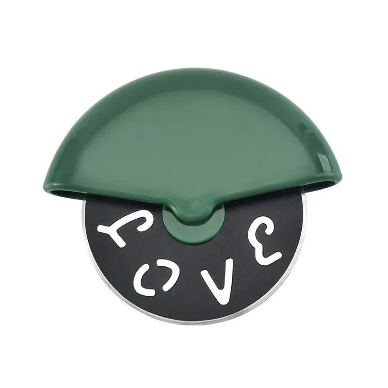 Nerezový nůž s kulatým kolečkem na pizzu s víkem Váleček na těsto Kráječ těsta Nářadí na pečivo Kuchyně na pečení