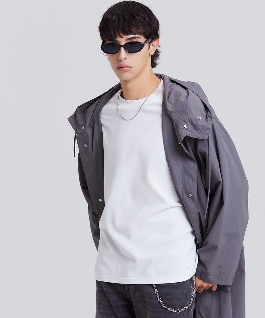 Dibeullu Relaxed Cuff Crew Neck Long Sleeve Cream
