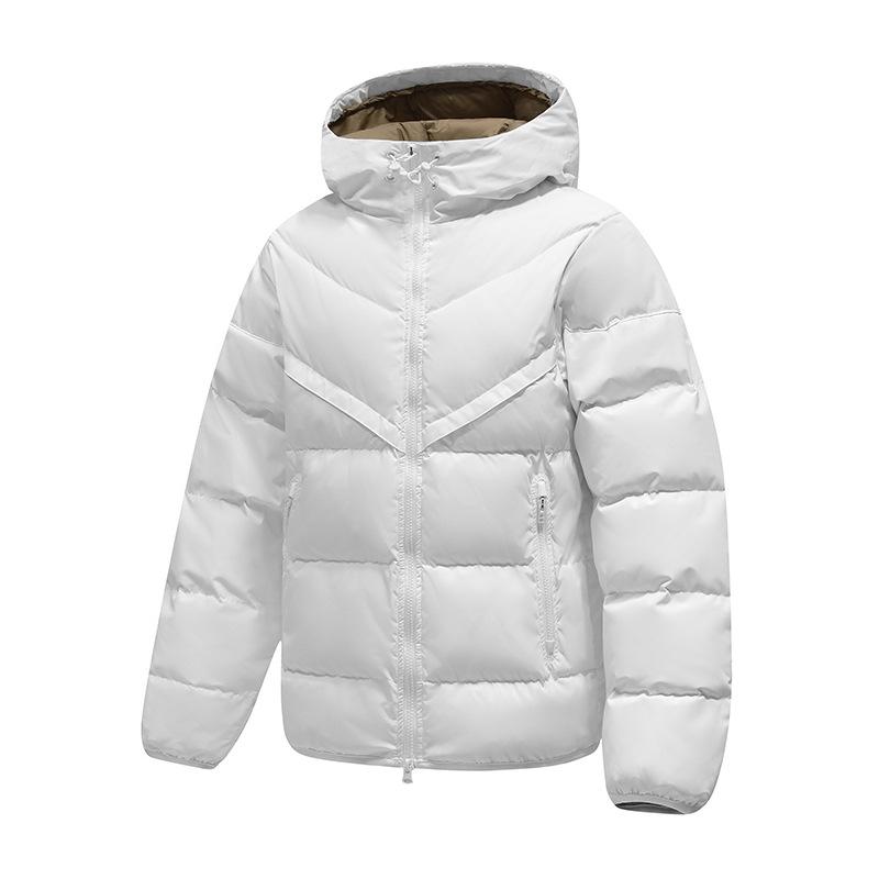 Men's Ultra-Light Hooded White Duck Down Jacket - Trendy Winter Wear