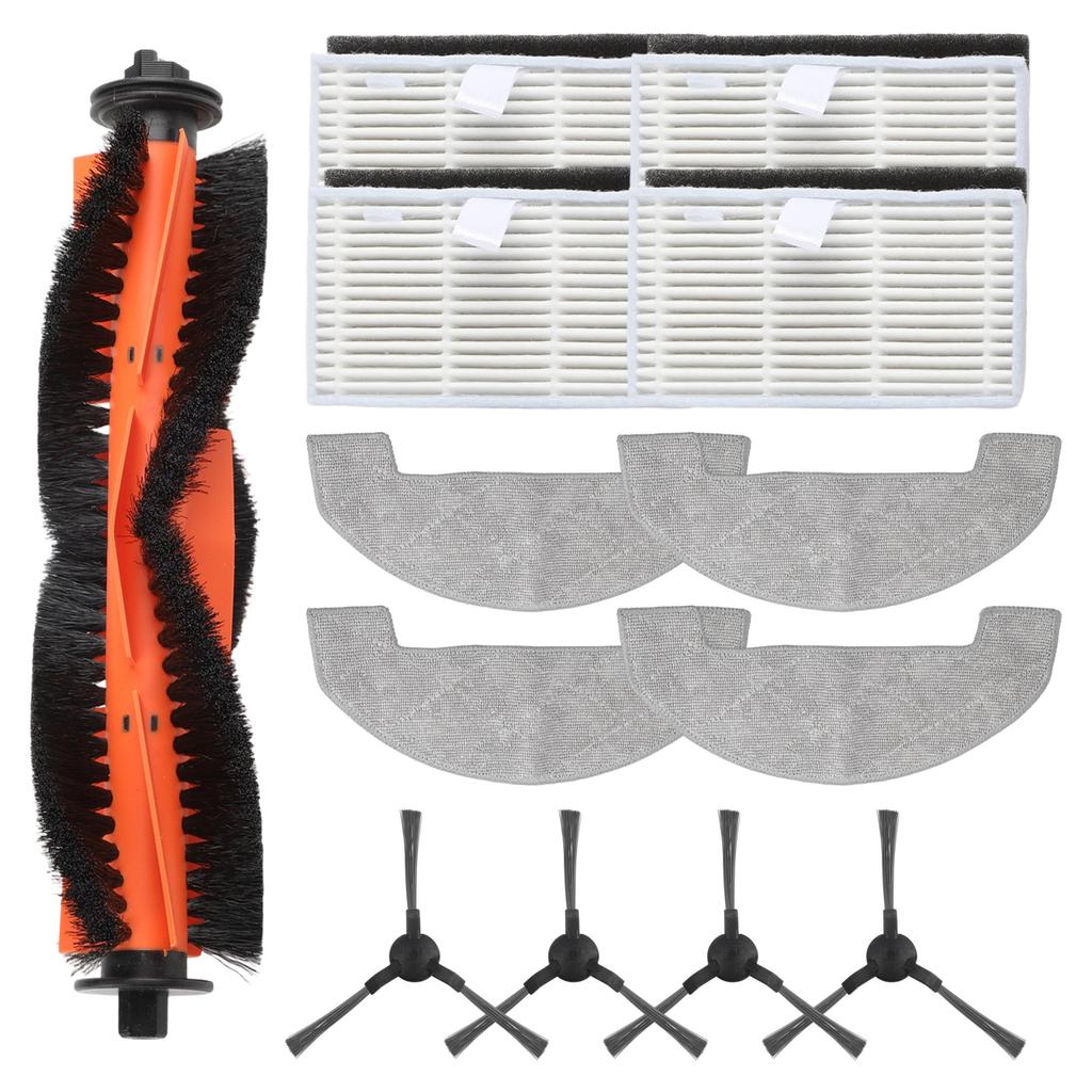 Replacement Accessory Set for BPMIO B15 for Plus Vacuum Main Brush Filters Side Brushes and Mop Cloth for Cleaning
