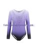 Rhinestone Children's Leotard and Ballet Dress with Gradient Head Flowers for Girls' Dance Practice and Exams