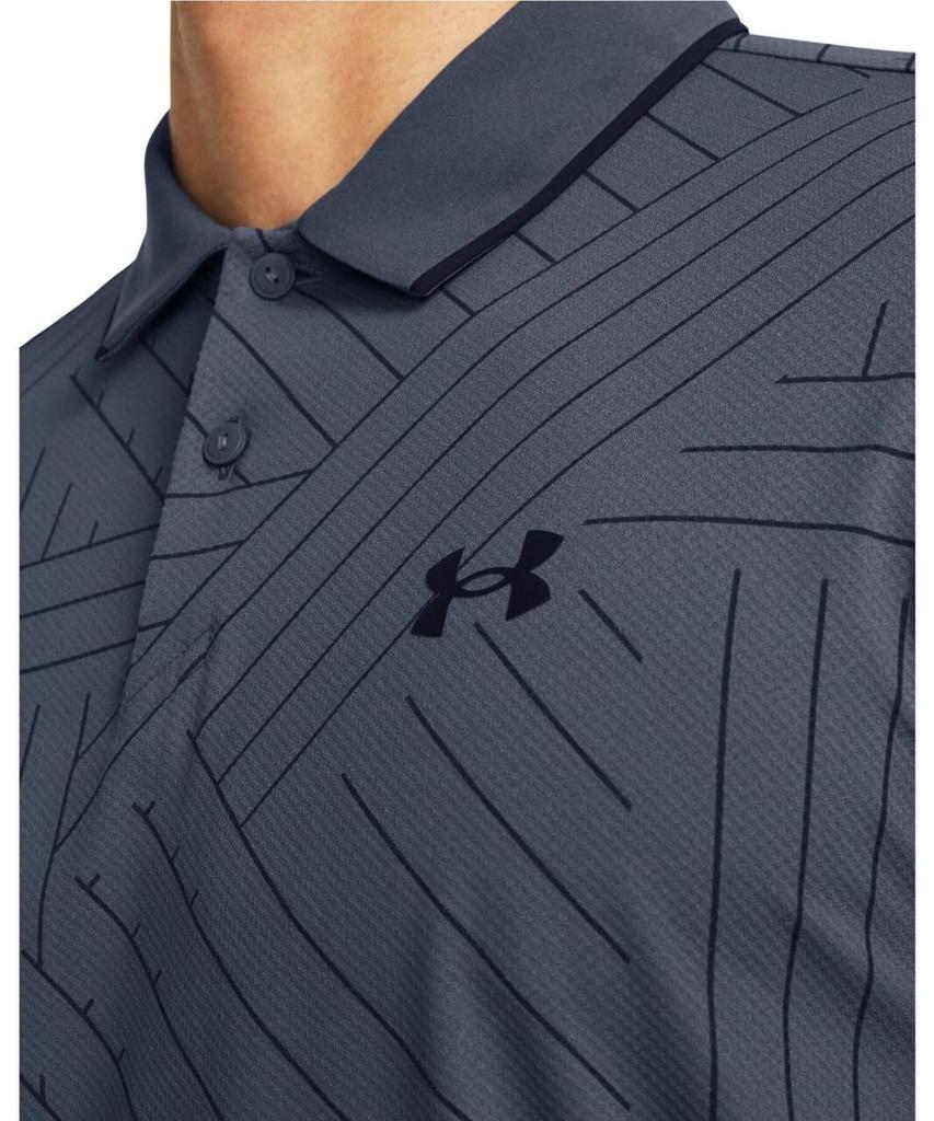 UA Edge Polo Downpour Navy MD [Under Armour] Iso-Chill Grau/Mitternachtsblau/Mitternacht