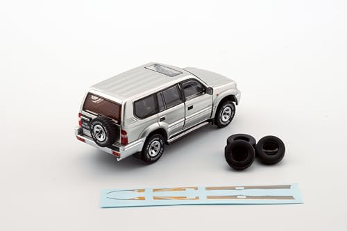 BM CREATIONS 1/64 Scale Toyota Land Cruiser Prado LC95 Silver (RHD) Finished Product