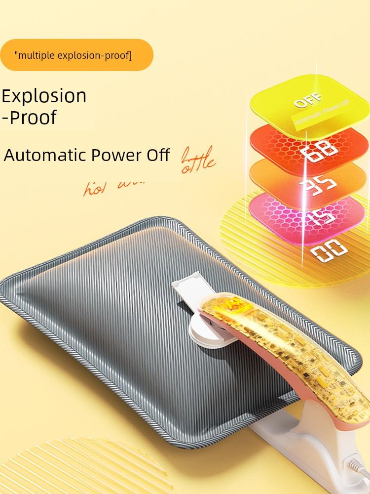Nanjiren Rechargeable Hot Water Bottle, Warm Water Bag, Hand Warmer, Explosion-Proof Electric Heating Pad, Official Flagship Store, Detachable and