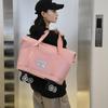 Travel Luggage Bag with Pulley Expandable Travel Bag Fashion Wet and Dry Separation Large Capacity Portable Fitness Bag