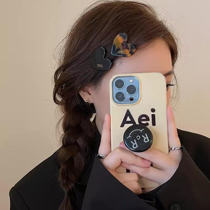 Retro Chic Heart Hair Clip: Cute, Simple, Versatile Side Clip