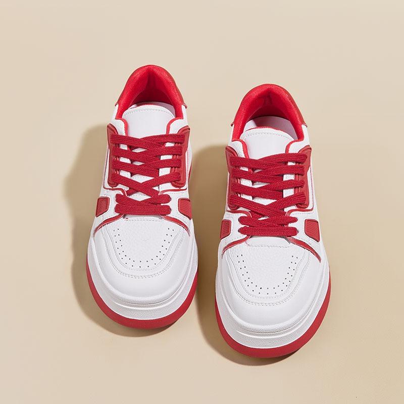 ~ Thick-soled leather breathable little white shoes women's versatile new sports and leisure women's board shoes