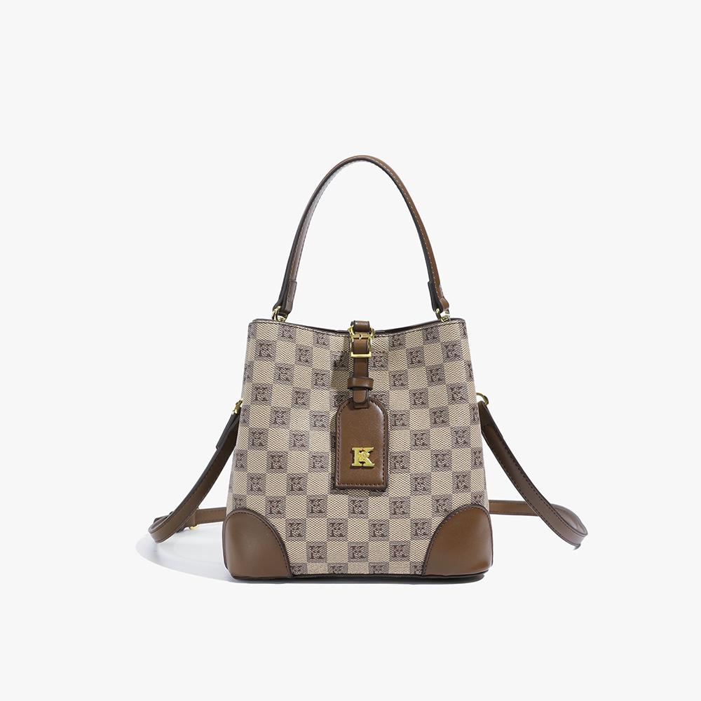 

High-End Women s Large Tote Bucket Bag - 2025 Trendy Crossbody & Shoulder Handbag хакі