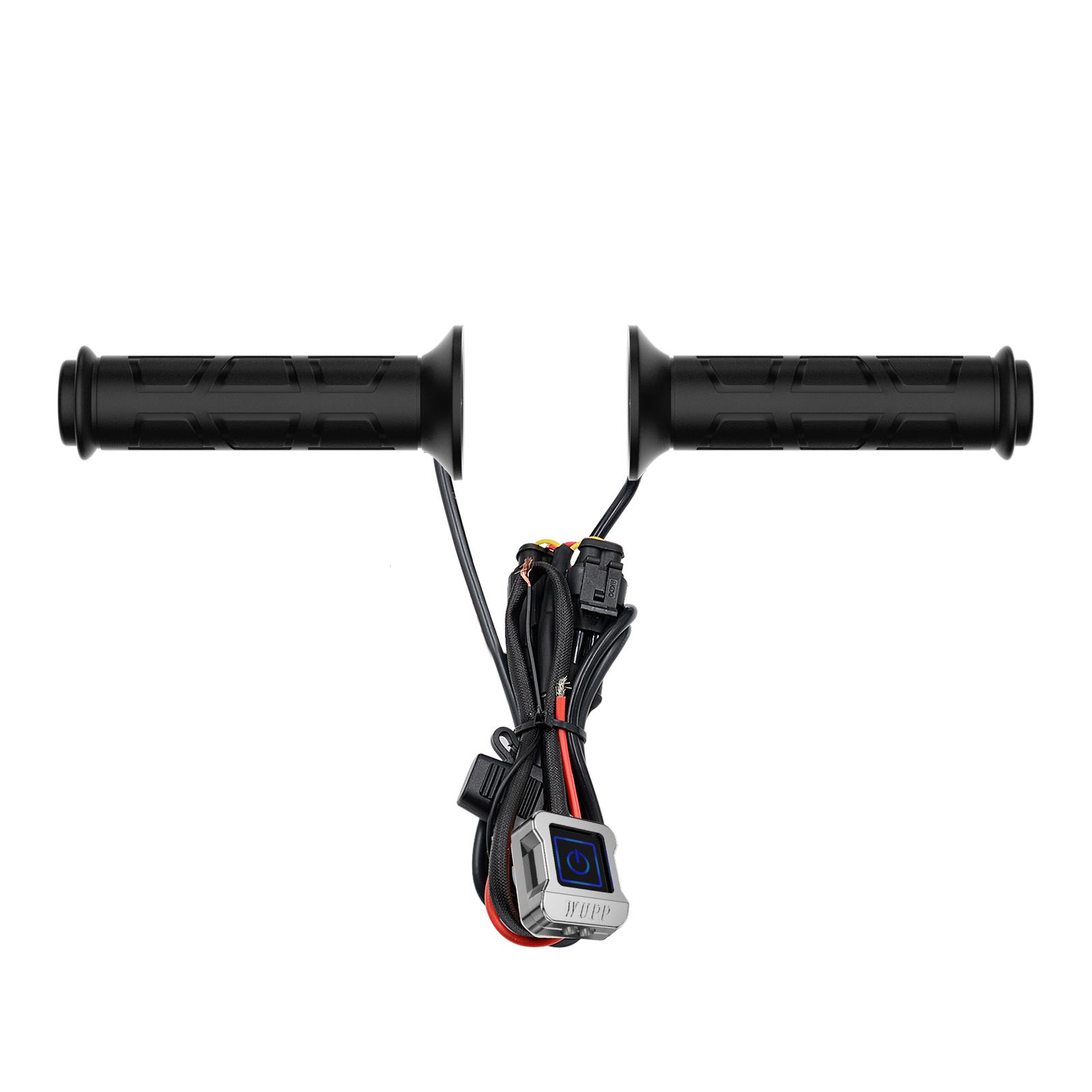 

Мотоциклетный подогреваемый руль с электроприводом Зимнее тепло Электрический руль Аксессуары 12.5*2.2cm чёрный