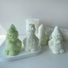 Old Man Snowman Decoration Candle Silicone Mold Resin Epoxy Christmas Crafts DIY Ornament Jewelry Candle Making Tool