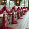 Set of 10/50 Chair Sashes Elegant Wedding Chair Decor Semi-Sheer Tulle for Wedding Parties Churches Christmas Aisle Accent