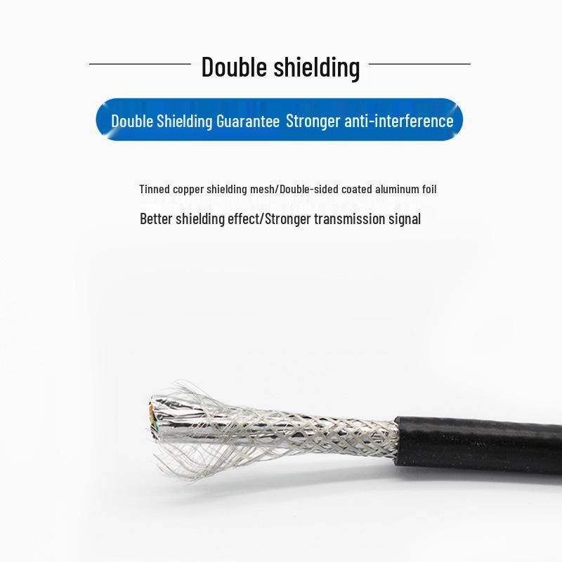 RVVP Shielded Pure Copper Signal Cable, 2-8 Core, 0.2-1.0mm²