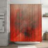 Red and Black Waterfall Shower Curtain with Abstract Design for Bathroom Decor Bath Mat Set Included (Size72x84 inches) on AliEx